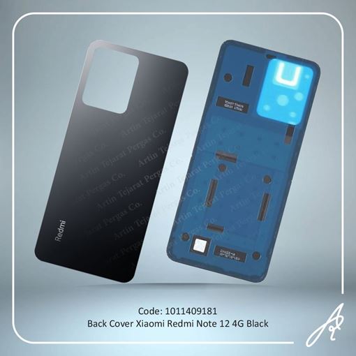 تصویر  BACK COVER REDMI NOTE 12 BLACK XIAO