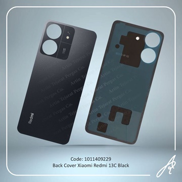 تصویر BACK COVER REDMI 13C BLACK XIAO
