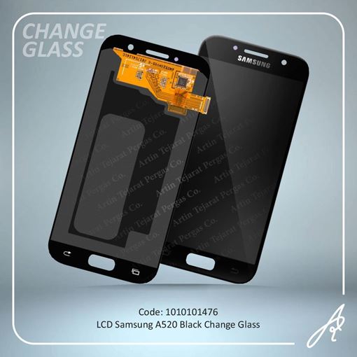 تصویر  LCD A520 BLACK CHANGE GLASS SAM