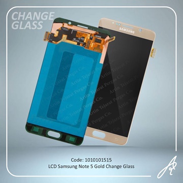 تصویر LCD NOTE 5 GOLD CHANGE GLASS SAM