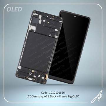تصویر LCD A71 OLED+FRAME BIG BLACK SAM