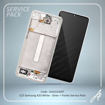 تصویر LCD A33+FRAME WHITE-SILVER SERVICE PACK SAM