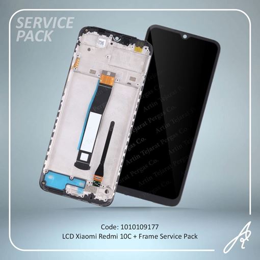 تصویر  LCD REDMI 10C+FRAME SERVICE PACK XIAO