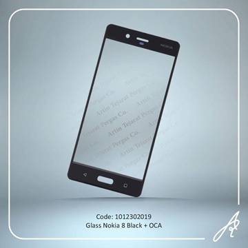 تصویر GLASS NOKIA 8+OCA BLACK