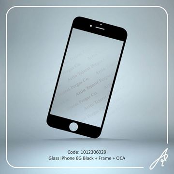تصویر GLASS 6G BLACK+OCA+F IPHONE
