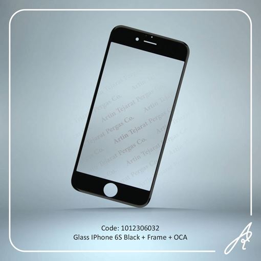 تصویر  GLASS 6S BLACK+OCA+F IPHONE