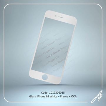 تصویر GLASS 6S WHITE+OCA+F IPHONE