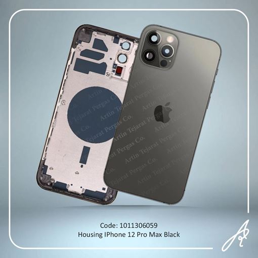 تصویر  HOUSING 12PRO MAX BLACK IPHONE