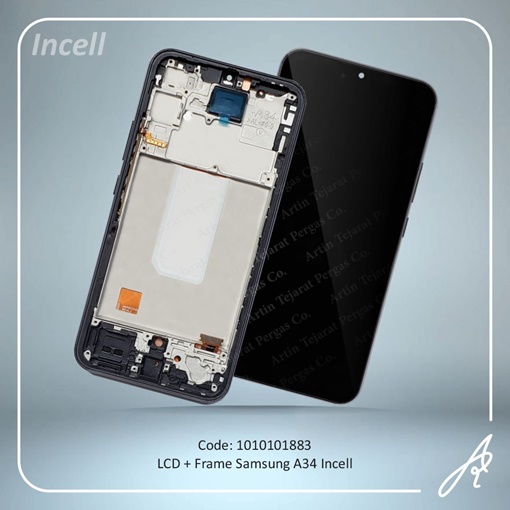 تصویر  LCD A34+FRAME INCELL SAM