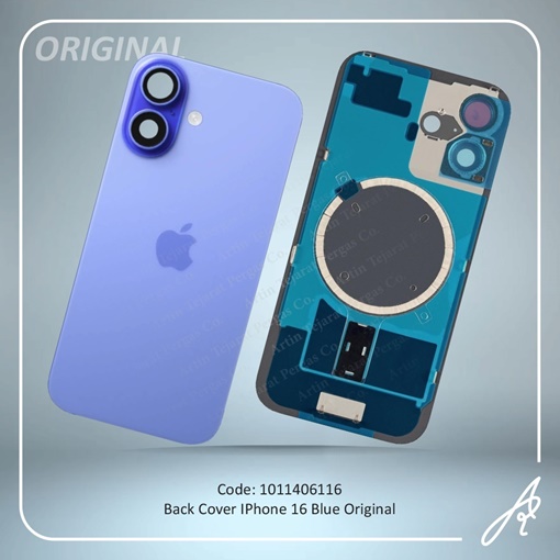 تصویر  BACK COVER 16 ORG BLUE IPHONE