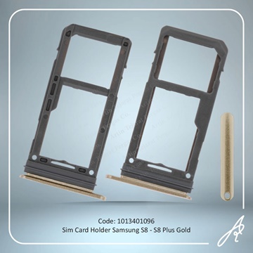 تصویر SIM HOLDER S8-S8 PLUS GOLD SAM