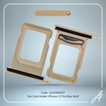 تصویر SIM HOLDER 12 PRO MAX GOLD IPHONE