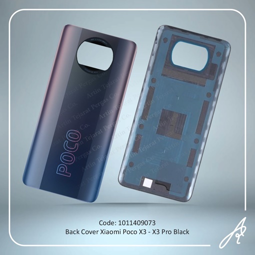 تصویر  BACK COVER POCO X3-X3 PRO BLACK XIAO