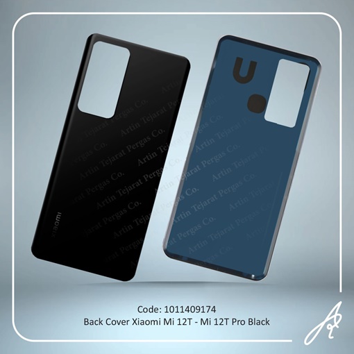 تصویر  BACK COVER MI 12T-MI 12T PRO BLACK XIAO