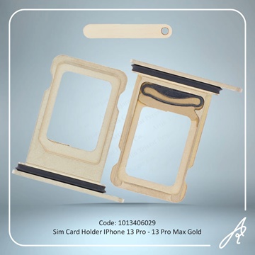 تصویر SIM HOLDER 13 PRO-13 PRO MAX GOLD IPHONE