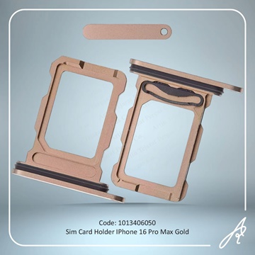 تصویر SIM HOLDER 16 PRO MAX GOLD IPHONE