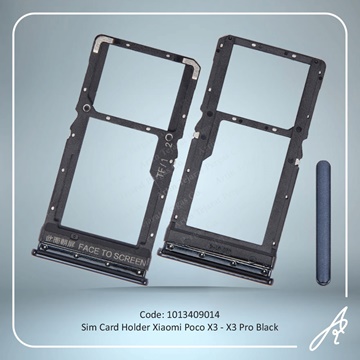 تصویر SIM HOLDER POCO X3-X3 PRO BLACK  XIAO