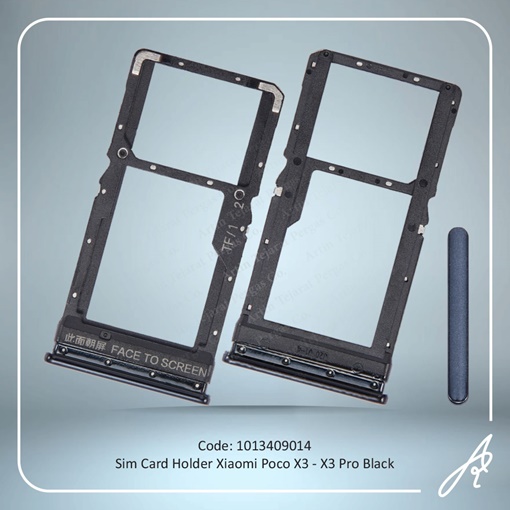 تصویر  SIM HOLDER POCO X3-X3 PRO BLACK  XIAO