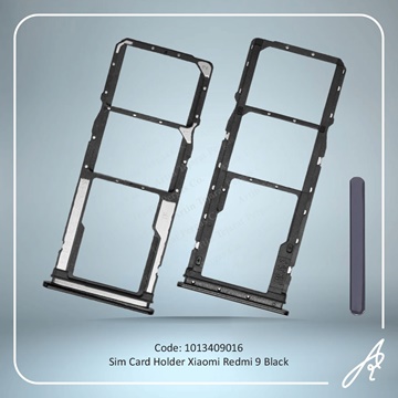 تصویر SIM HOLDER REDMI 9 BLACK XIAO