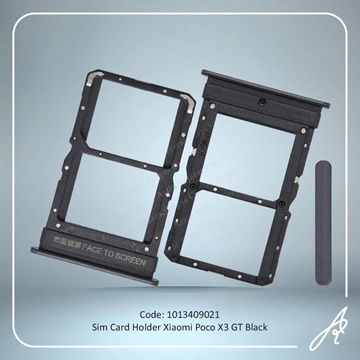 تصویر SIM HOLDER POCO X3 GT BLACK XIAO