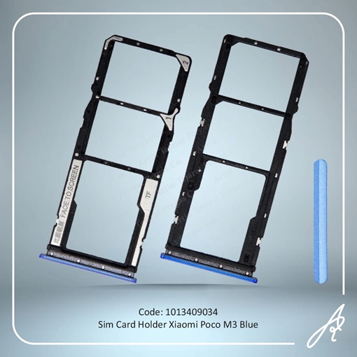 تصویر  SIM HOLDER POCO M3 BLUE XIAO
