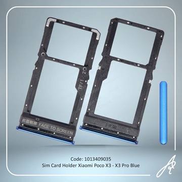 تصویر SIM HOLDER POCO X3-X3 PRO BLUE XIAO