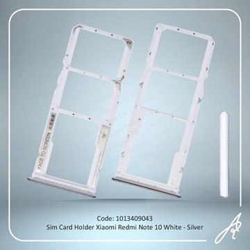 تصویر SIM HOLDER REDMI NOTE 10 WHITE-SILVER XIAO