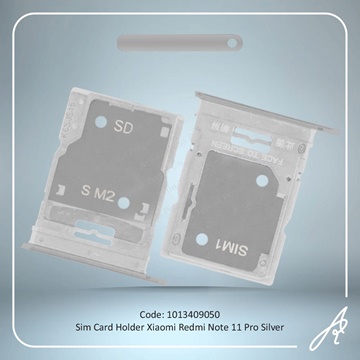 تصویر SIM HOLDER REDMI NOTE 11PRO SILVER XIAO