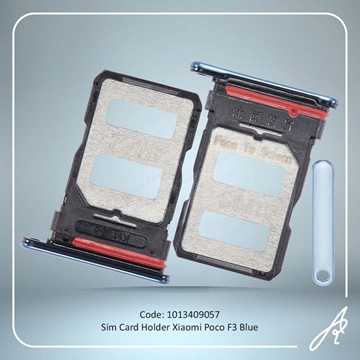 تصویر SIM HOLDER POCO F3 BLUE XIAO