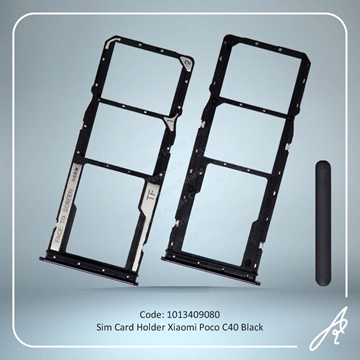 تصویر SIM HOLDER POCO C40 BLACK XIAO