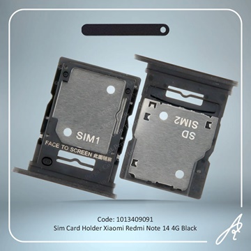 تصویر SIM HOLDER REDMI NOTE 14 4G BLACK XIAO