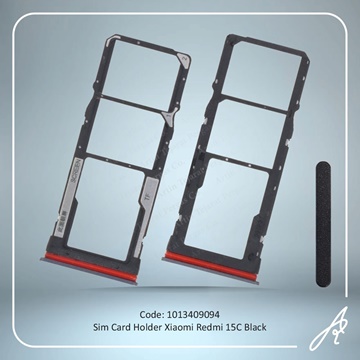 تصویر SIM HOLDER REDMI 15C BLACK XIAO
