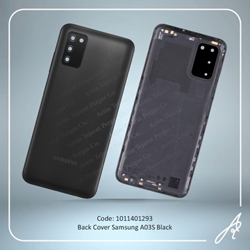 تصویر BACK COVER A03S BLACK SAM
