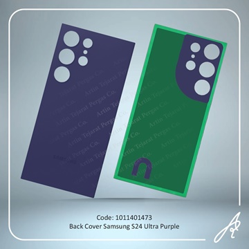 تصویر BACK COVER S24 ULTRA PURPLE SAM