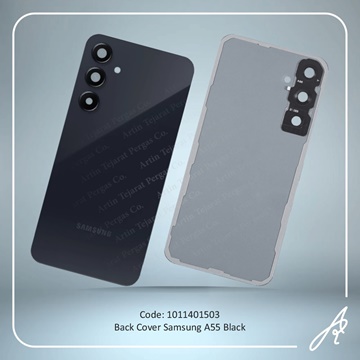 تصویر BACK COVER A55 BLACK SAM
