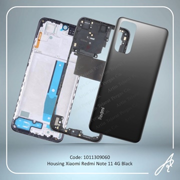 تصویر HOUSING REDMI NOTE 11 4G BLACK XIAO