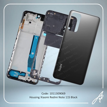 تصویر HOUSING REDMI NOTE 11S BLACK XIAO