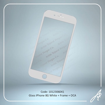 تصویر GLASS 8G WHITE+OCA+F IPHONE