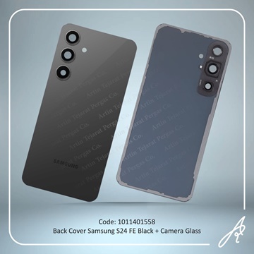 تصویر BACK COVER S24 FE BLACK WITH CAMERA GLASS SAM