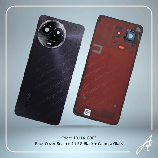 تصویر  BACK COVER 11 5G BLACK WITH CAMERA GLASS REALME