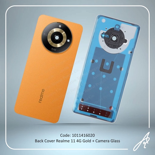 تصویر  BACK COVER 11 4G GOLD WITH CAMERA GLASS REALME