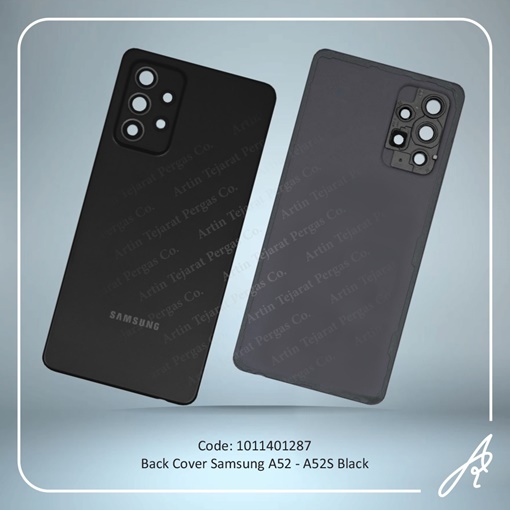 تصویر  BACK COVER A52-A52S BLACK SAM