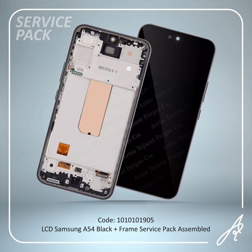 تصویر  LCD A54+FRAME BLACK SERVICE PACK ASSEMBLED SAM